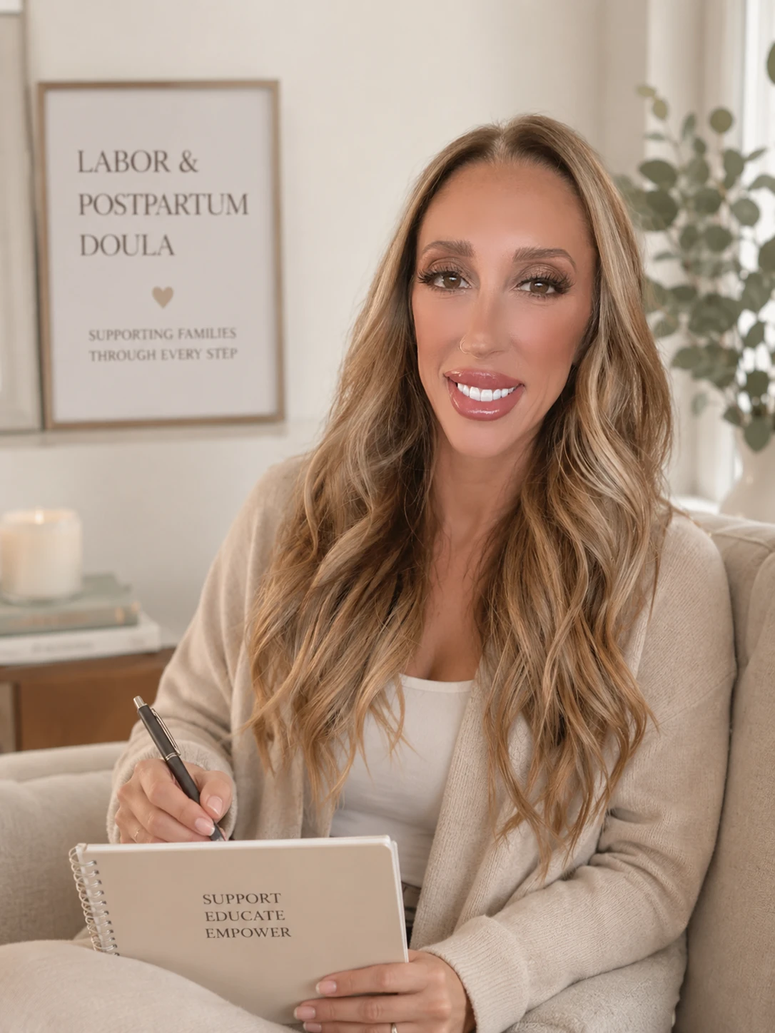 Portrait of the doula at Luxe Doula Services